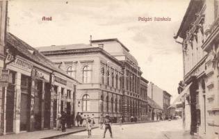 Arad boy school, the shops of Sebestyén Rácz and László Varhol