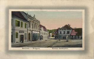 Medgyes market place, the shops of George Reissenberger and Wilhelm Breckner