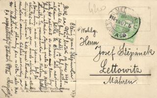 Medgyes market place, the shops of George Reissenberger and Wilhelm Breckner