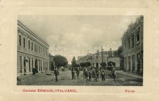 Érmihályfalva Főtér, gyógyszertár a Sashoz / main square, pharmacy