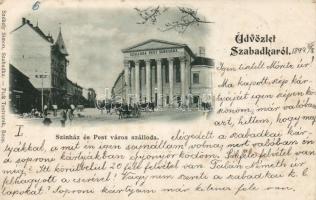 1899 Szabadka theatre and Hotel Pest