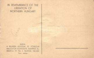 Pozsony, Felvidéki Egyetemi és Főiskolai Hallgatók Egyesülete; irredenta Emb. s: Gát