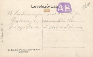 1906 Kassa Rákóczi hamvainak újratemetése, gyászkocsi / Rákóczi funeral march