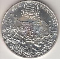 1986. 500Ft Ag "Budavár visszavétele 1686" T:BU