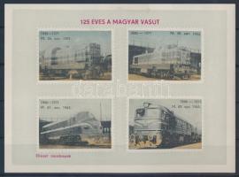 125 éves a magyar vasút levélzáró blokk