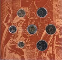 2001. 1Ft-100Ft 7klf névértékből álló forgalmi éremszett "Ezeréves a magyar pénzverés" T:BU