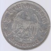 Német 3. Birodalom 1934A 2M Ag "Garnisonkirche" T:3 German Third Reich 1934A 2 Mark Ag "1st Anniversary - Nazi Rule March 21, 1933" C:F