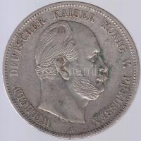 Német Államok / Poroszország 1875A 5M Ag "I. Vilmos" T:2-,3(karcolt haj és szakáll) German States / Preussen 1875A 5 Mark Ag "Wilhelm I" C:VF,F(etched hair and beard)