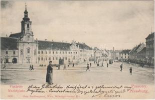 1899 Pozsony market place