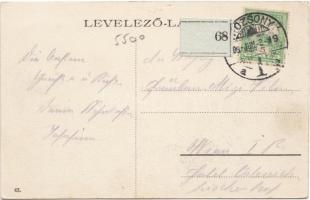 Pozsony Széplak utca, Schönbeck Ferenc Ferenc kereskedése / street, shop