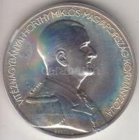 1993. "Kenderes 1993. szeptember 4." Horthy Miklós temetésének emlékére Ag emlékérem (32.91g/0.925/40mm) T:PP Tanúsítvánnyal dísztokban.