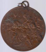 1896. "Ezredéves Történetünk Ezredekre Remény Nekünk - Honfoglalás" Br emlékérem (32mm) T:...