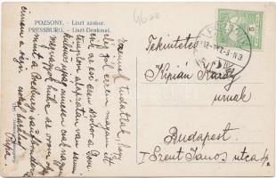 Pozsony Liszt statue