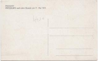 1913 Pozsony after fire