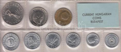 1978. 2f-10Ft 9db klf érmés forgalmi sor fóliatokban T:1