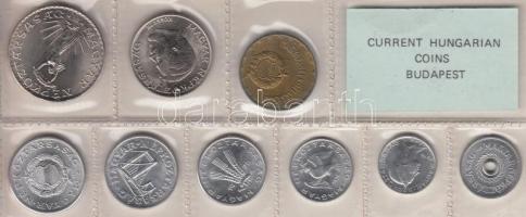 1976. 2f-10Ft 9db klf érmés forgalmi sor fóliatokban T:1