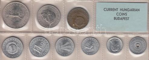 1975. 2f-10Ft 9db klf érmés forgalmi sor fóliatokban T:1