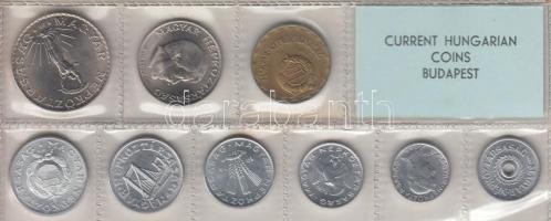 1974. 2f-10Ft 9db klf érmés forgalmi sor fóliatokban T:1