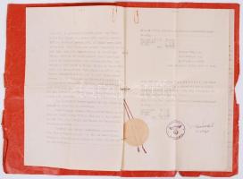 1943 Származási bizonyítvány,  német, magyar nyelven