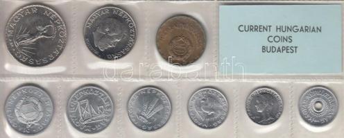 1971. 2f-10Ft 9db klf érmés forgalmi sor fóliatokban T:1