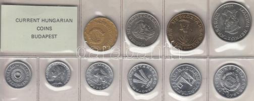 1985. 2f-20Ft 10db klf érmés forgalmi sor fóliatokban T:1