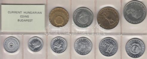 1984. 2f-20Ft 10db klf érmés forgalmi sor fóliatokban T:1
