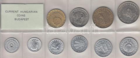 1983. 2f-20Ft 10db klf érmés forgalmi sor fóliatokban T:1