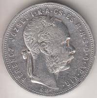 1881KB 1Ft Ag "Középcímer" T:2-,3