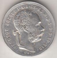 1881KB 1Ft Ag "Középcímer" T:2