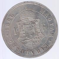 1886KB 1Ft Ag "Barokk címer" T:2