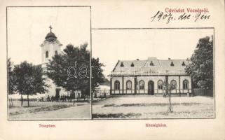 Vecsés, templom, községháza (EK)