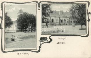 Vecsés, Róm. kat. templom, községháza (fa)