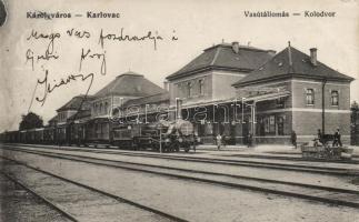 Károlyváros, Karlovac; railway station