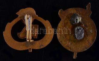 1945. "I. Országos Sportnapok" + ~1955. "Úttörő Tűzoltó" zománcozott jelvények T...