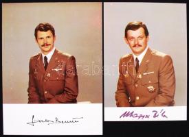 Farkas Bertalan és Magyari Béla aláírt lapja, 17x13cm, 15,5x11cm