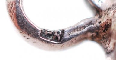 2 db ezüst (Ag.) pitykegomb, jelzett, nettó: 18 g, m:3,5 cm