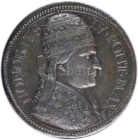 Olaszország / Pápai Állam ~1700-1745. "IV. Honorius pápa" fém emlékérem (37mm) T:2,3 (hátlap sérült) Italy / Papal States ~1700-1745. "Pope Honorius IV" metal commemorative coin (37mm) C:XF,F (back error)