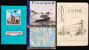 3 db utazási prospektus: Rouen, Finnland, Mukachevo