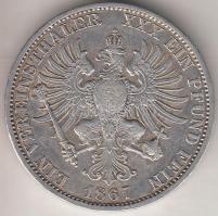 Német Államok / Poroszország 1867A Tallér Ag "I. Vilmos" T:2-
German States / Prussia 1867...