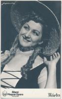1963 Trenka Éva (1922-2010) operaénekes dedikált fotója, 14x8,5 cm
