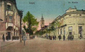 Lugos, church, pharmacy, royal restaurant (Rb)