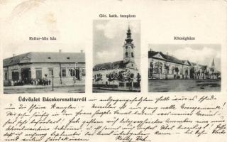 Bácskeresztúr, Reiter's shop, Greek catholic church