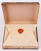 1928 Coronas, bélyegzős szivarkás doboz, 8x10cm