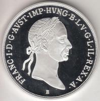 Magyar tallérok utánveretben "I. Ferenc Tallérja 1833." Ag (0,999) 20g T:PP csak 2000db!