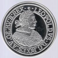 Magyar tallérok utánveretben "I. Lipót tallérja 1662." Ag (0,999) 20g T:PP Tanúsítvánnyal, csak 2000db!