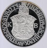 Magyar tallérok utánveretben "I. Ferdinánd Tallérja 1554." Ag (0,999) 20g T:PP Tanúsítvánn...