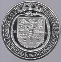 Magyar tallérok utánveretben "Báthory Gábor Tallérja 1609." Ag (0,999) 20g T:PP Tanúsítván...