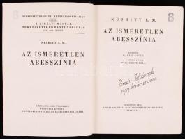 Nesbitt L. M.: Az Ismeretlen Abesszinia
Kiadja: A Királyi Magyar Természettudományi Társulat, Bp., 1...