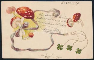 17 db régi, főként motívum lapok: művész, párok, virág motívum képeslapok, néhány városképes lap, köztük pár litho / 17 pieces of old motive cards: artist, couples, flower cards, some city cards, including some litho