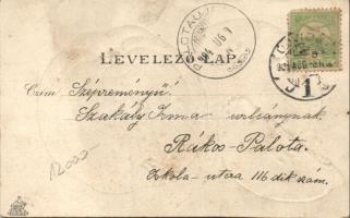 Újvidék post office, apples Emb. litho